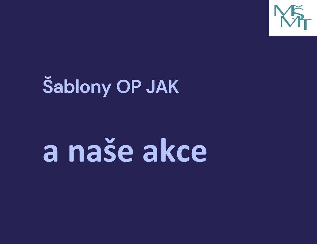 Lze využít naše akce pro OP JAK?